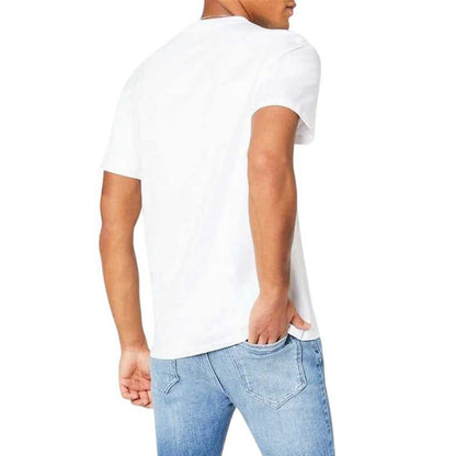 White - Back - Replay Mens Small Logo T-Shirt