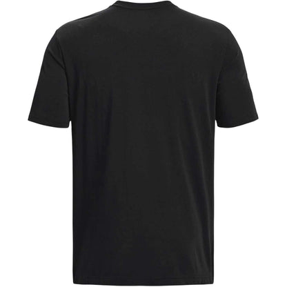 Black-White - Back - Under Armour Mens Crew Neck Relaxed Fit Short-Sleeved T-Shirt