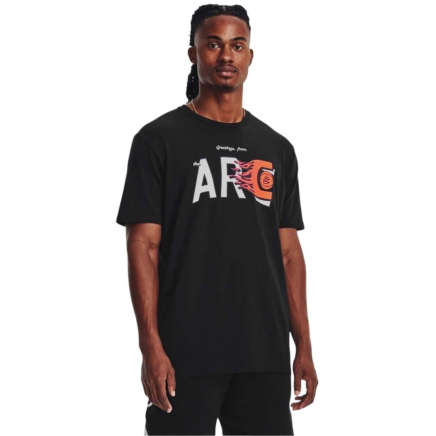 Black-White - Lifestyle - Under Armour Mens Crew Neck Relaxed Fit Short-Sleeved T-Shirt