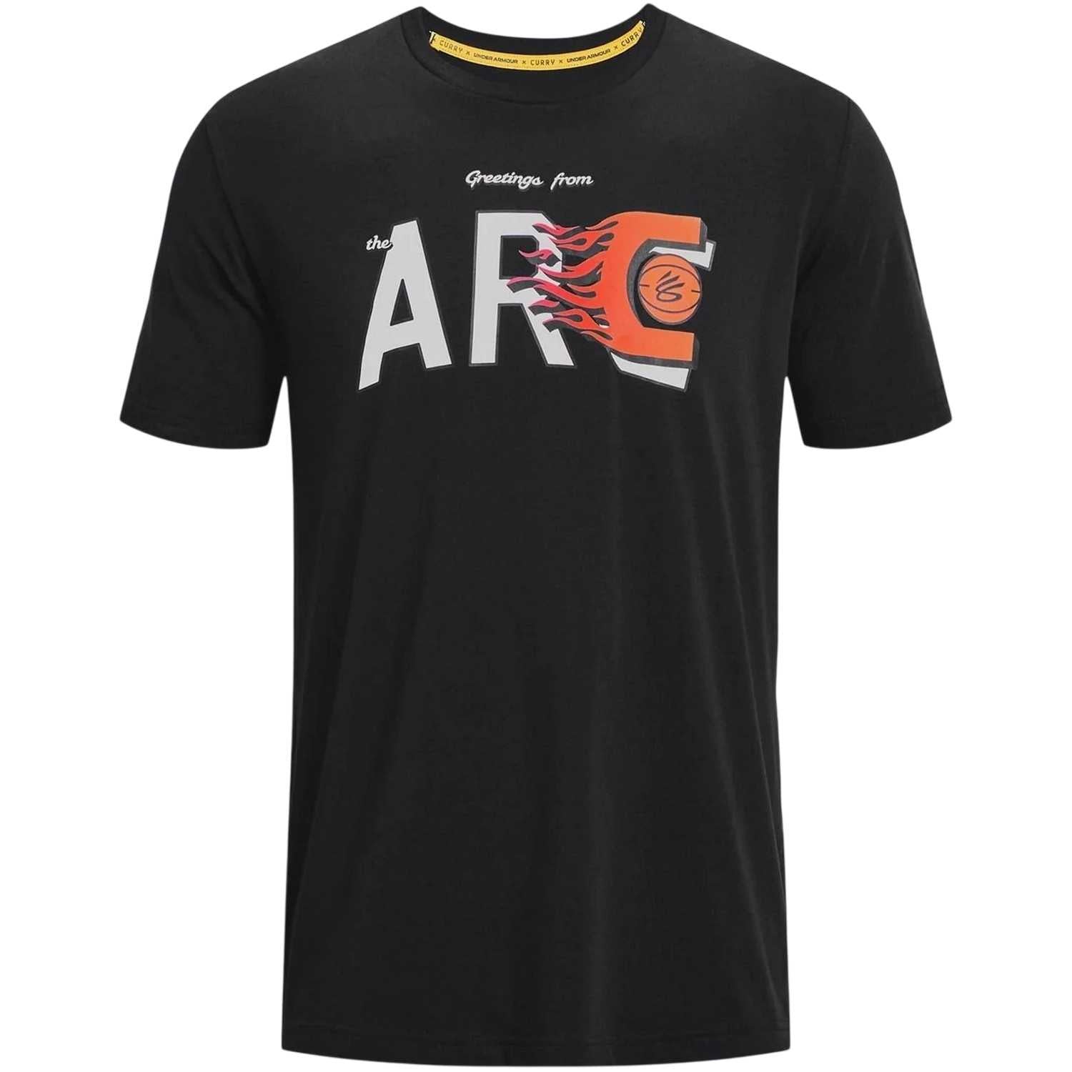 Black-White - Front - Under Armour Mens Crew Neck Relaxed Fit Short-Sleeved T-Shirt