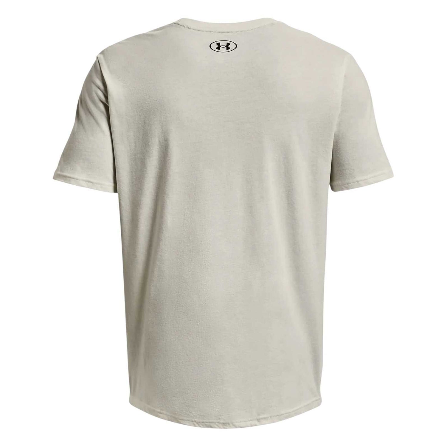 Ivory-Black - Back - Under Armour Mens Project Rock T-Shirt