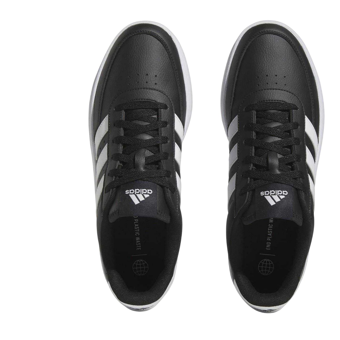 Black-White - Side - Adidas Mens Breaknet 2.0 Trainers