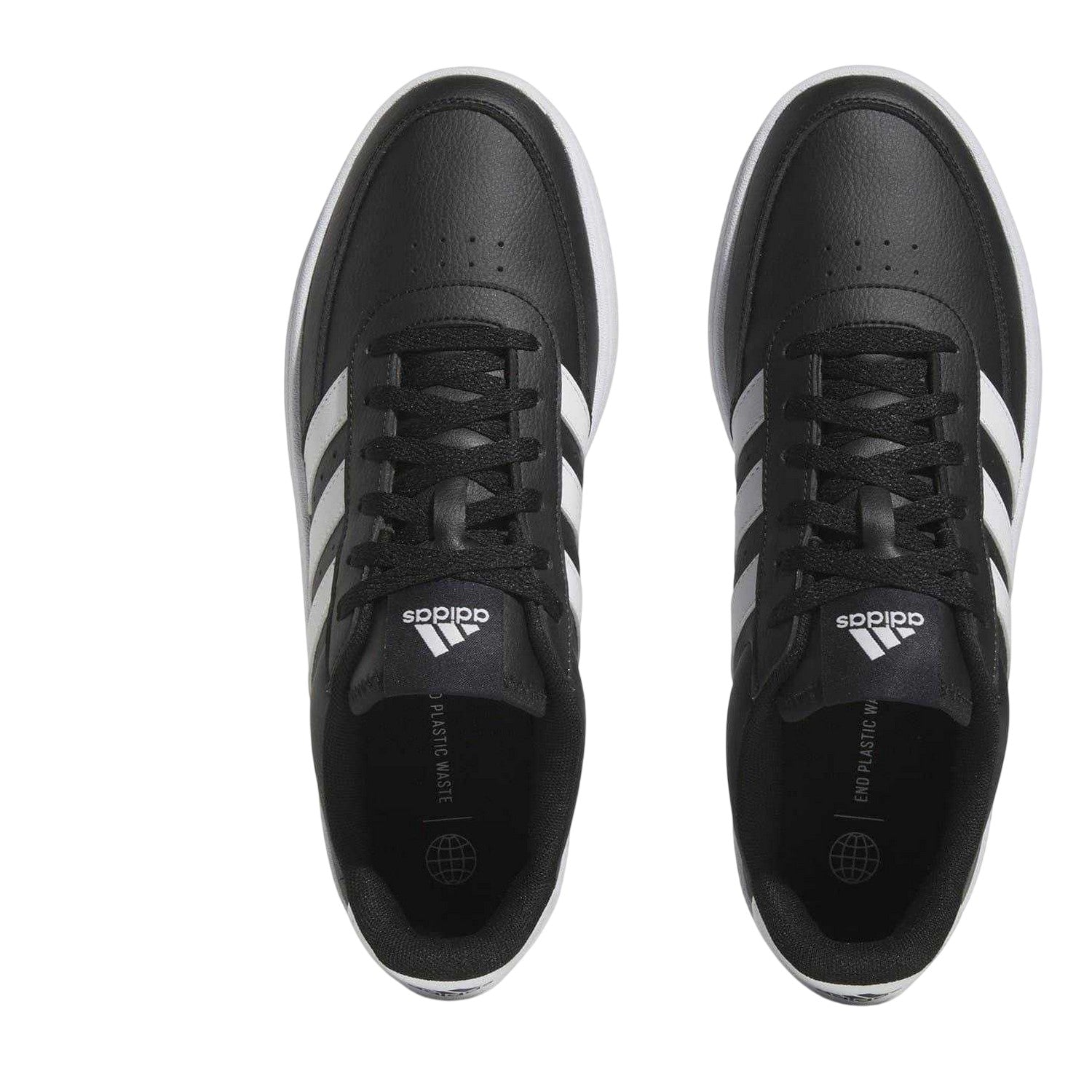 Black-White - Side - Adidas Mens Breaknet 2.0 Trainers