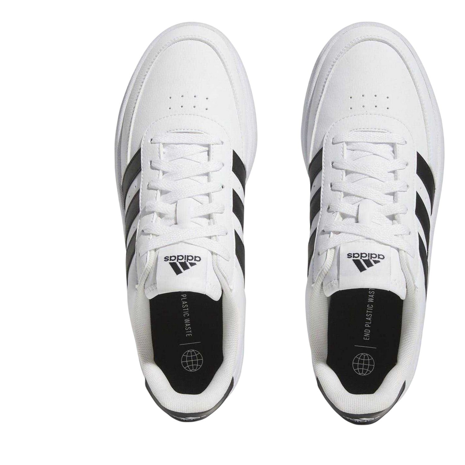 White-Black - Side - Adidas Mens Breaknet 2.0 Trainers