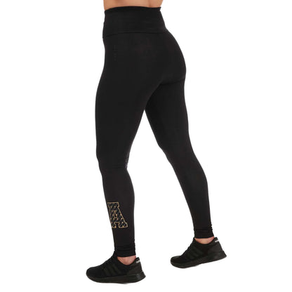 Black - Back - Adidas Womens-Ladies All SZN X Logomania Leggings