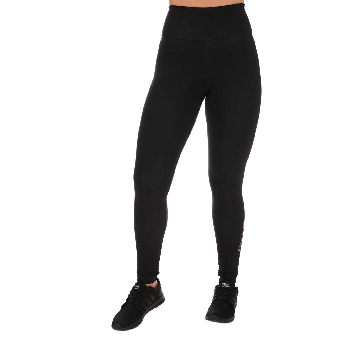 Black - Front - Adidas Womens-Ladies All SZN X Logomania Leggings