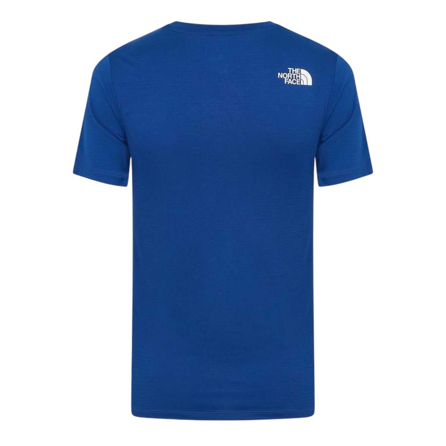 Estate Blue - Back - The North Face Mens Mountain Crew Neck T-Shirt