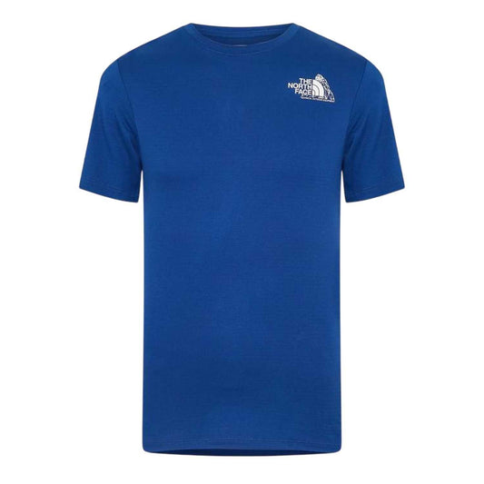 Estate Blue - Front - The North Face Mens Mountain Crew Neck T-Shirt