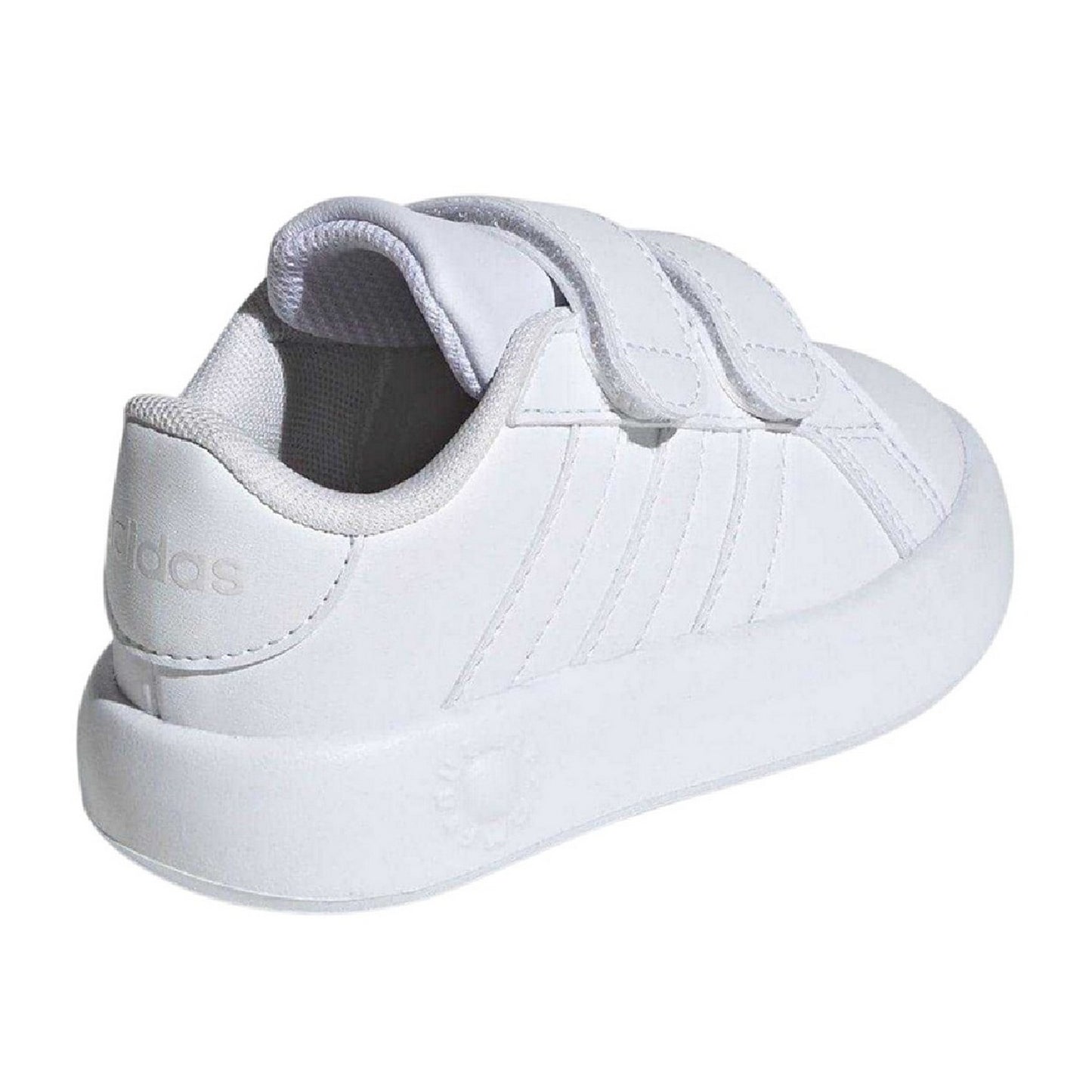 White - Back - Adidas Childrens-Kids Grand Court 2.0 Trainers