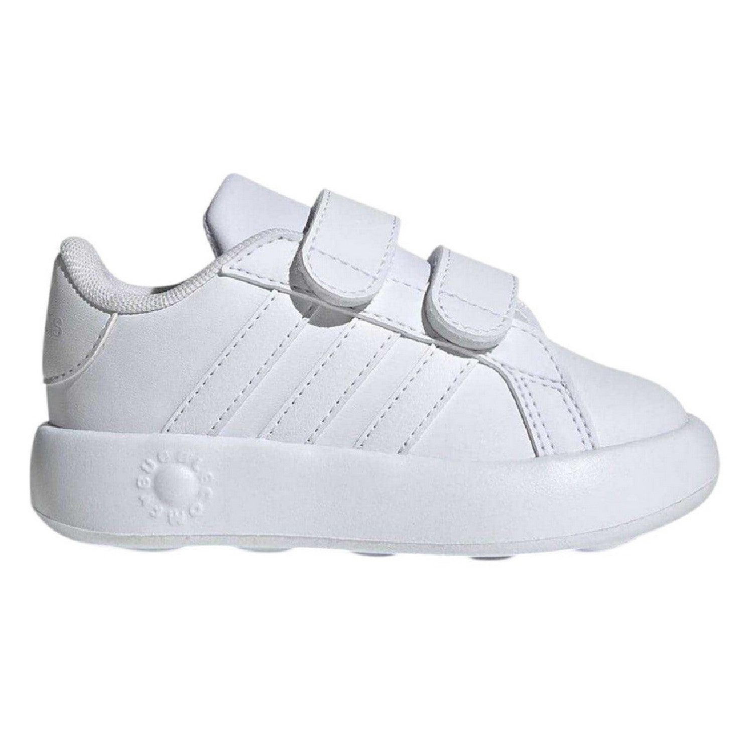 White - Side - Adidas Childrens-Kids Grand Court 2.0 Trainers