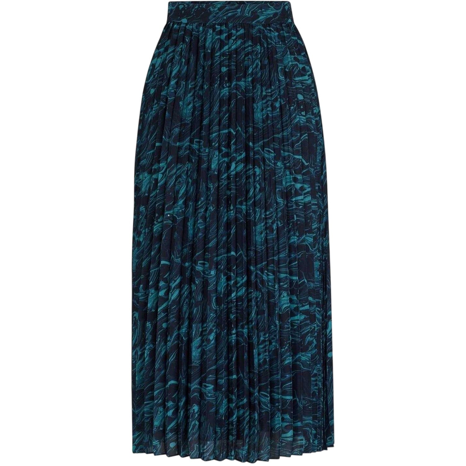 Brown - Front - Hugo Boss Womens-Ladies Marble Midi Skirt