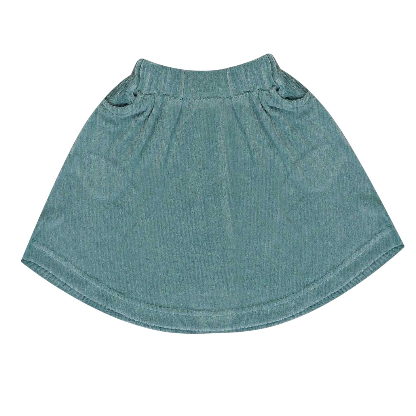 Cream-Teal - Back - Miso Baby Girls Bow Top & Skirt Set