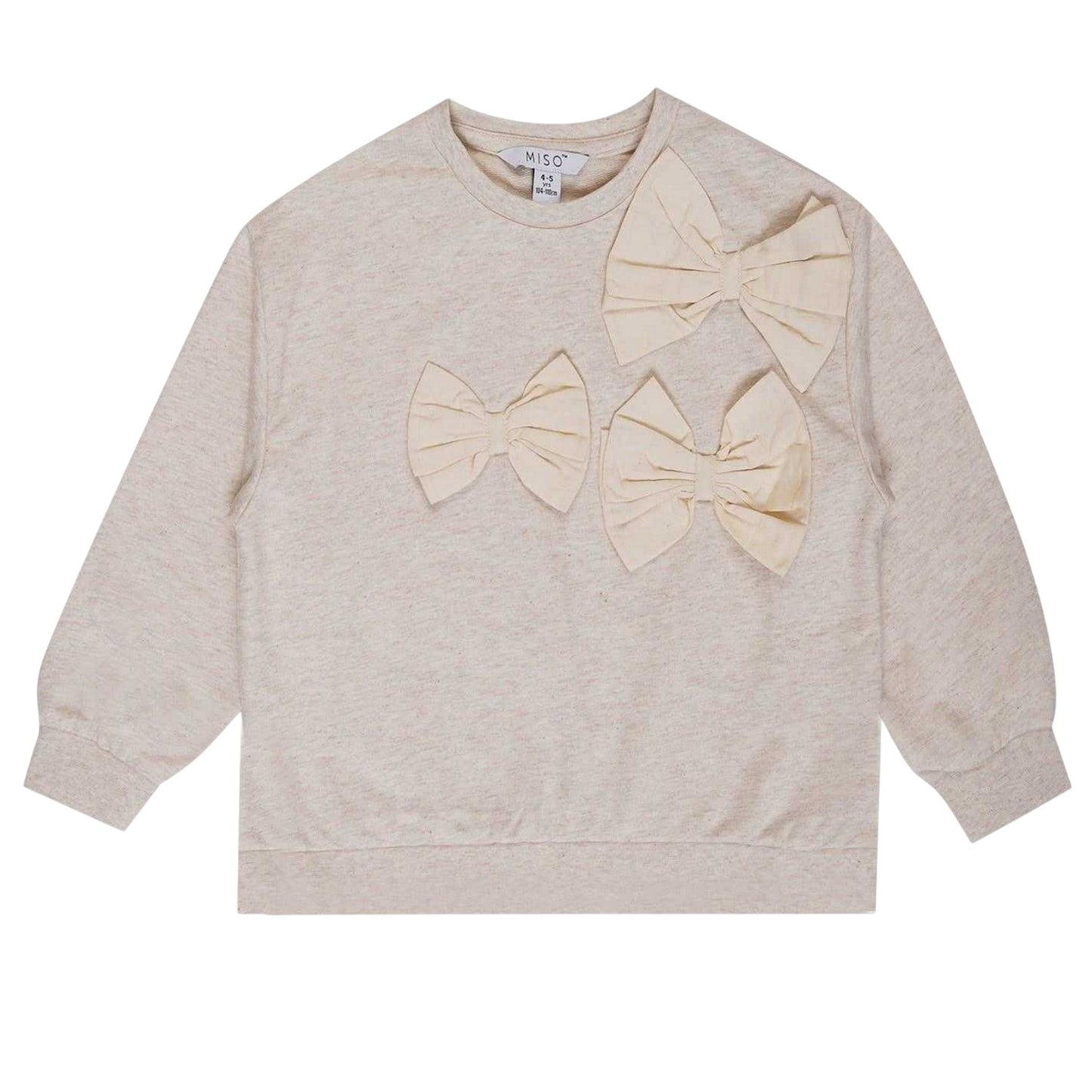 Cream-Teal - Side - Miso Baby Girls Bow Top & Skirt Set