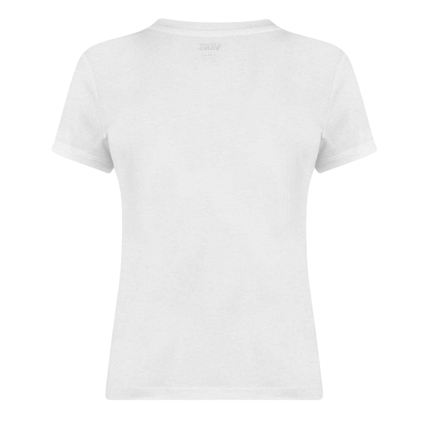 White - Back - Vans Womens-Ladies Logo T-Shirt