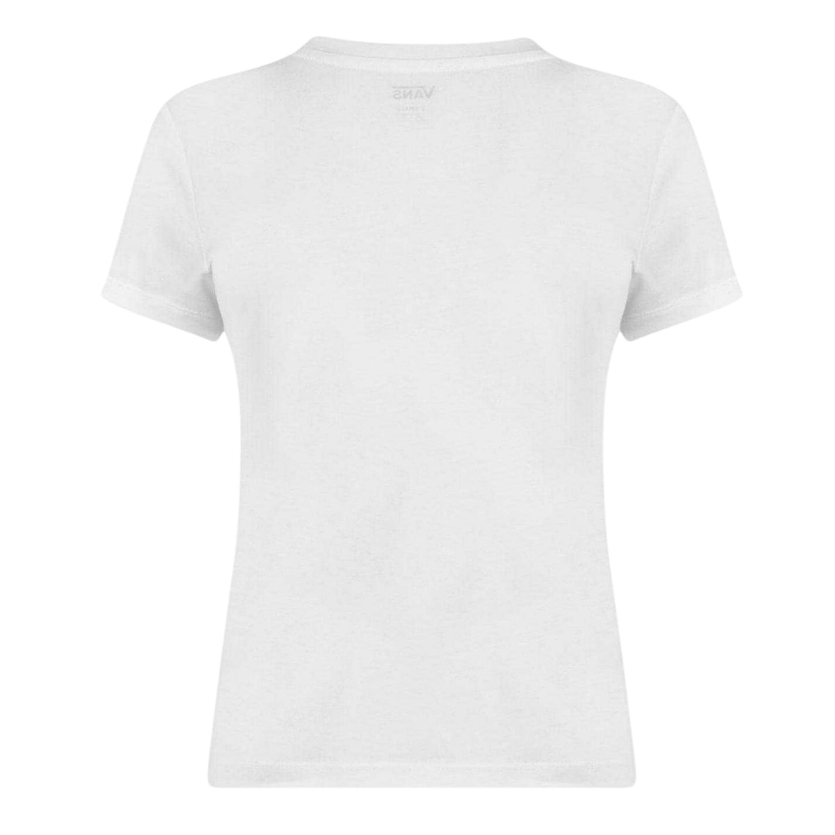 White - Back - Vans Womens-Ladies Logo T-Shirt