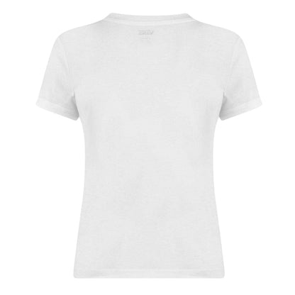 White - Back - Vans Womens-Ladies Logo T-Shirt