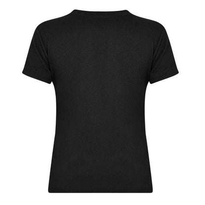 Black - Back - Vans Womens-Ladies Logo T-Shirt