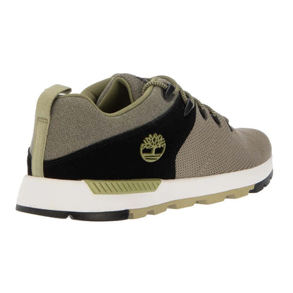 Taupe - Back - Timberland Mens Sprint Trekker Low Lace Up Trainers