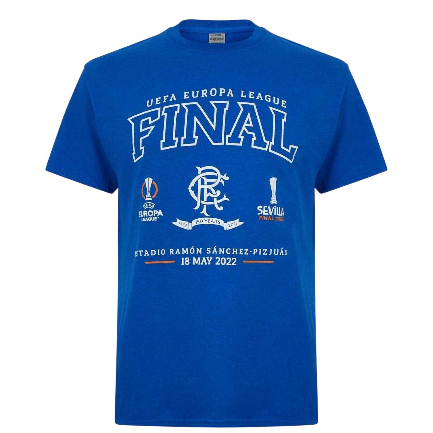 Blue - Front - Castore Mens Europa League Rangers FC T-Shirt