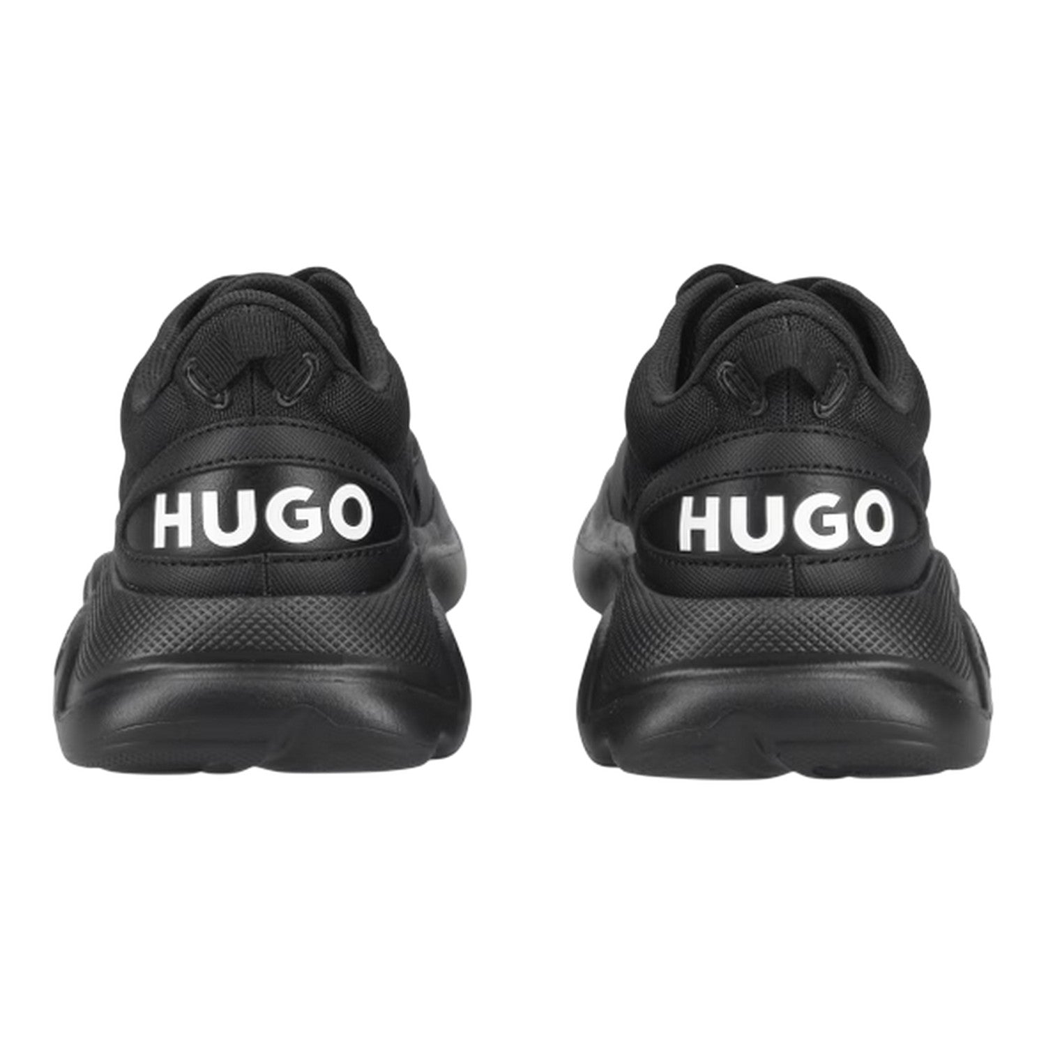 Black - Back - Hugo Womens-Ladies Leon Logo Trainers