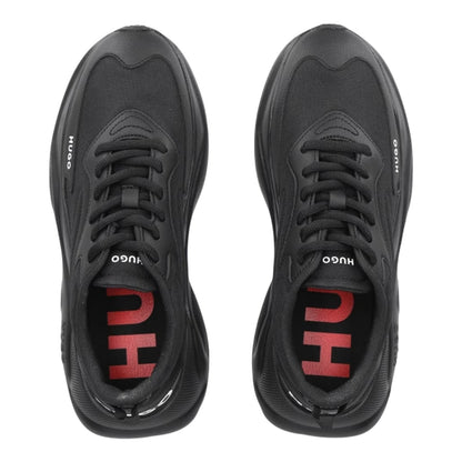 Black - Side - Hugo Womens-Ladies Leon Logo Trainers