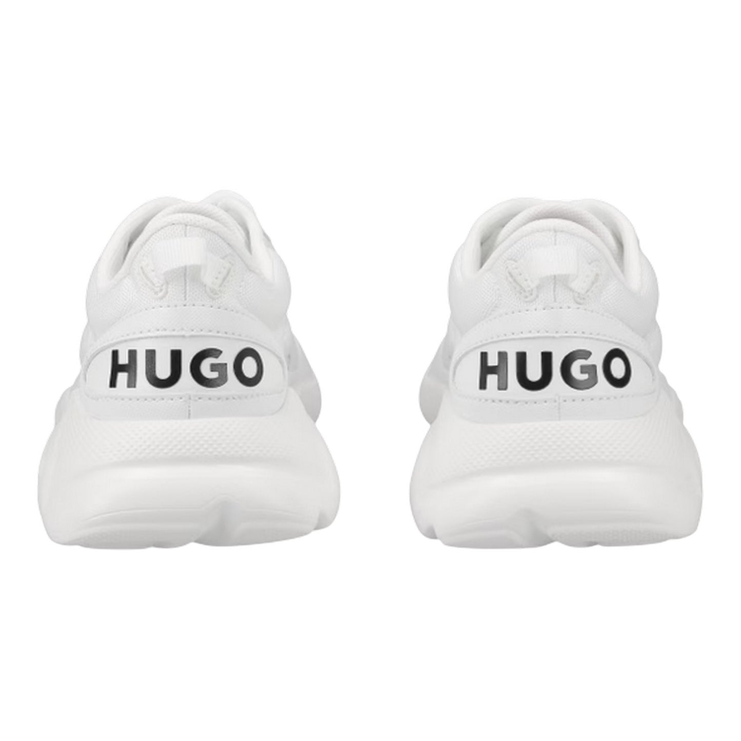 White - Back - Hugo Womens-Ladies Leon Logo Trainers