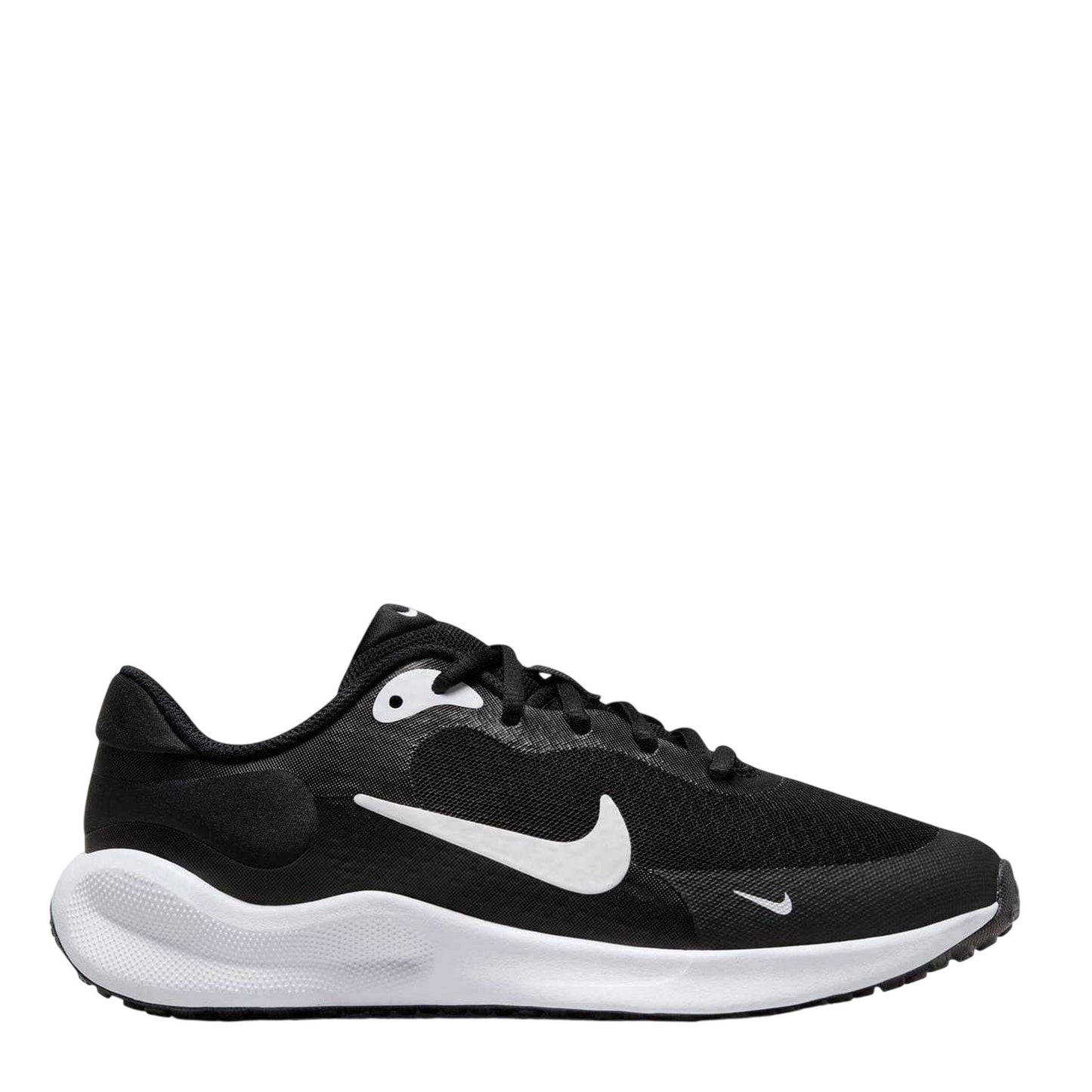 Black-White - Front - Nike Childrens-Kids Revolution 7 Shoes