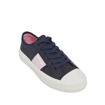 Blue - Side - Bench Womens-Ladies Vicky Canvas Trainers