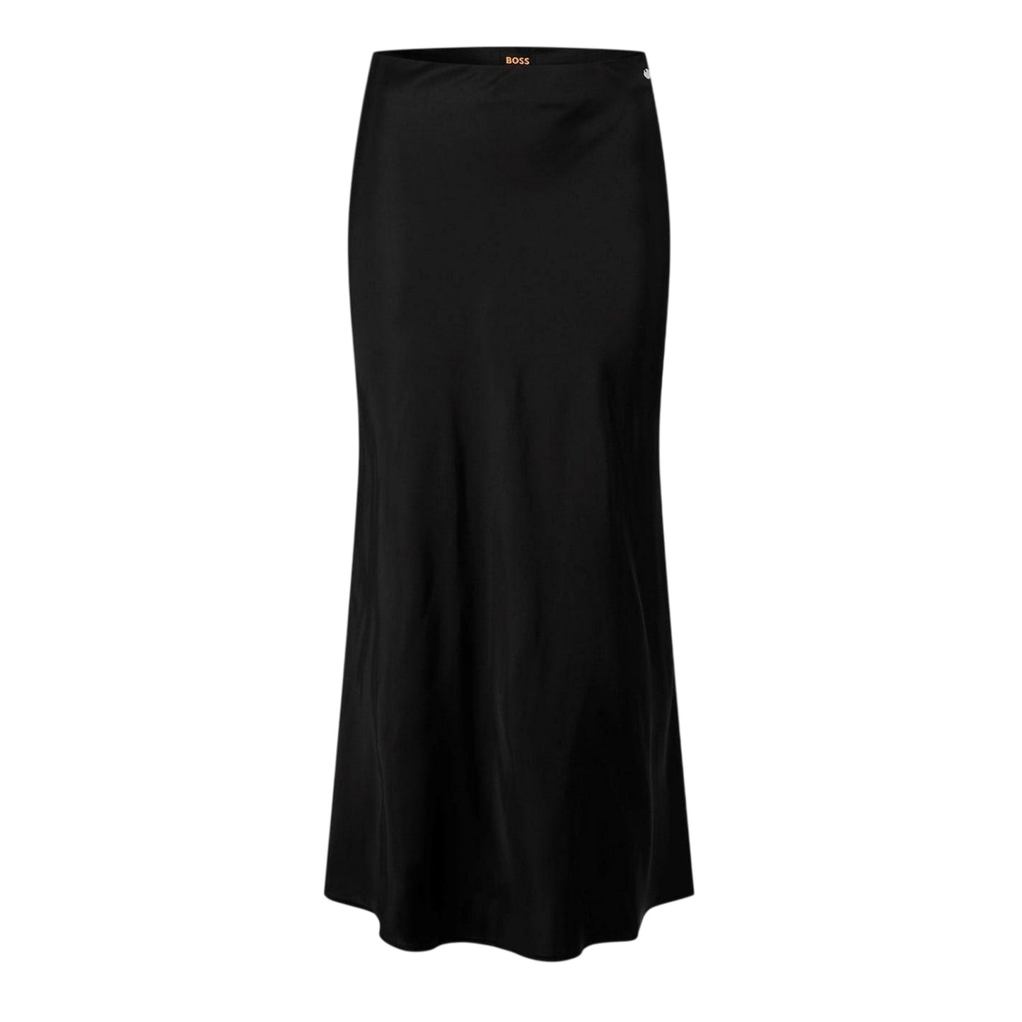 Black - Front - Boss Womens-Ladies Viscose A-line Midi Skirt