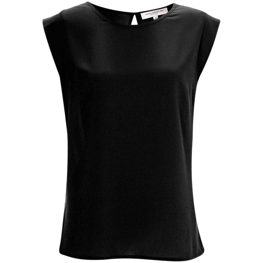 Black - Front - French Connection Womens-Ladies Capped Sleeved T-Shirt