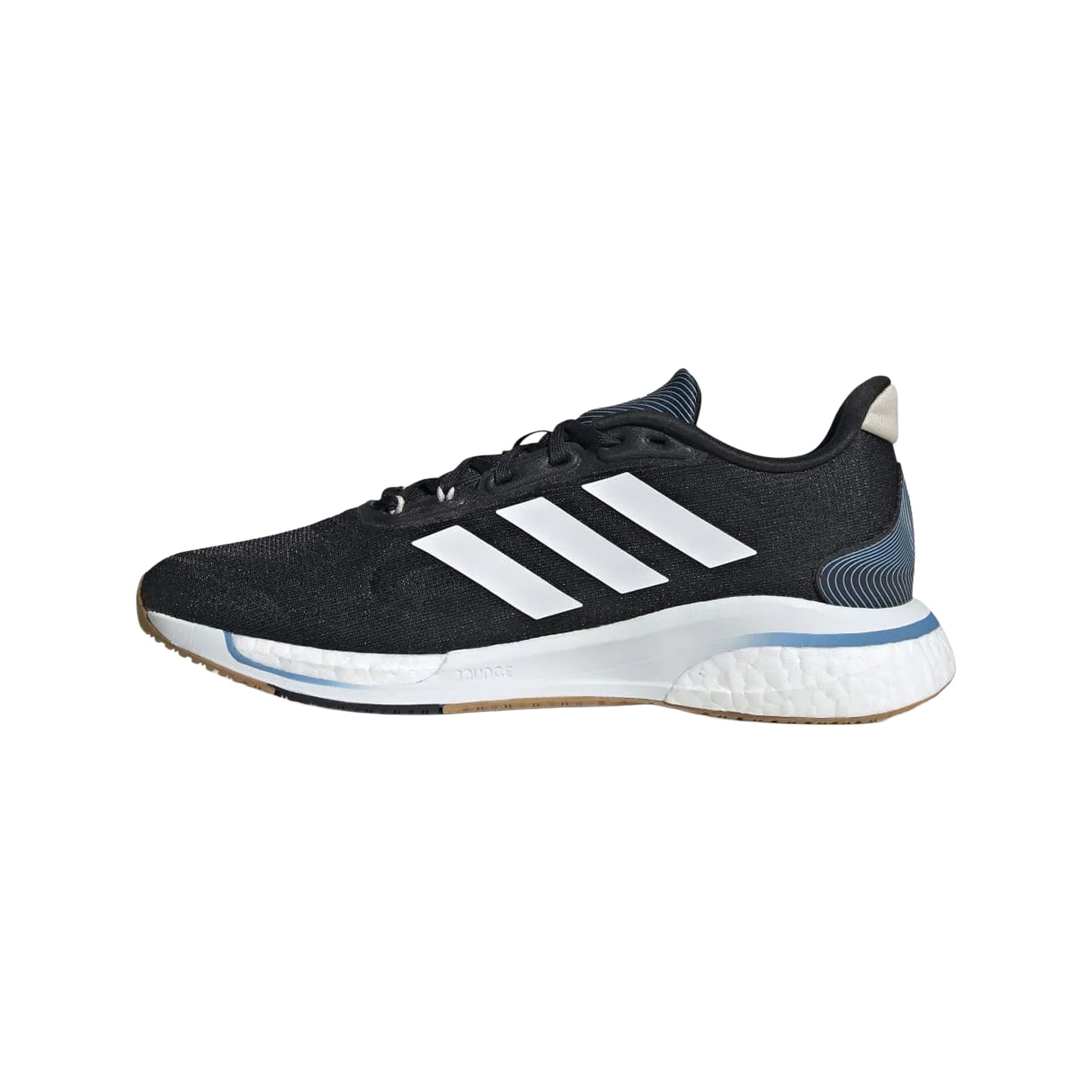 Black - Side - Adidas Womens-Ladies Supernova+ Running Shoes