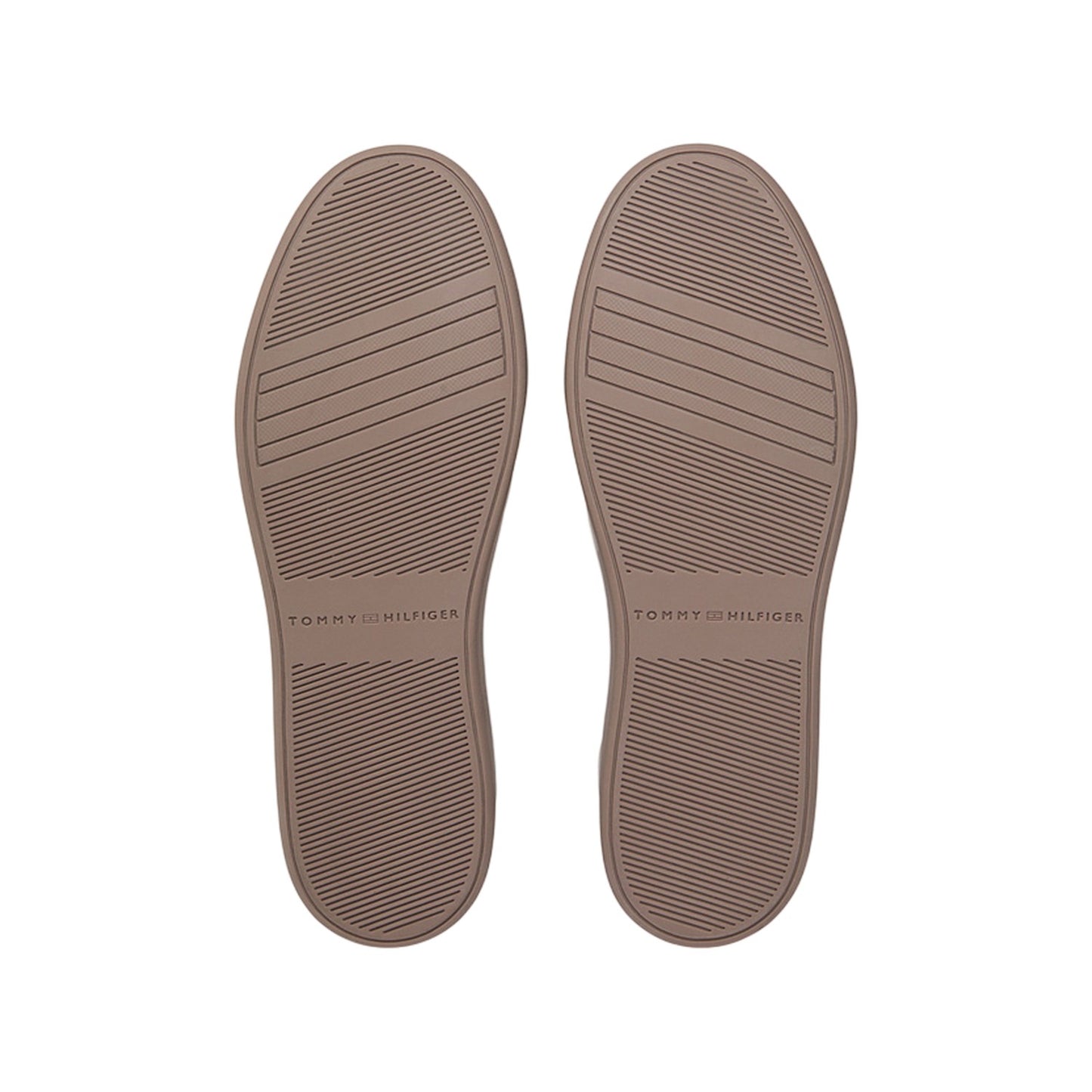 Ecru-Stone-Blush - Lifestyle - Tommy Hilfiger Womens-Ladies Leather Cupsole Trainers