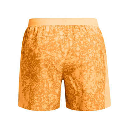 Orange - Back - Under Armour Mens Launch Printed Shorts
