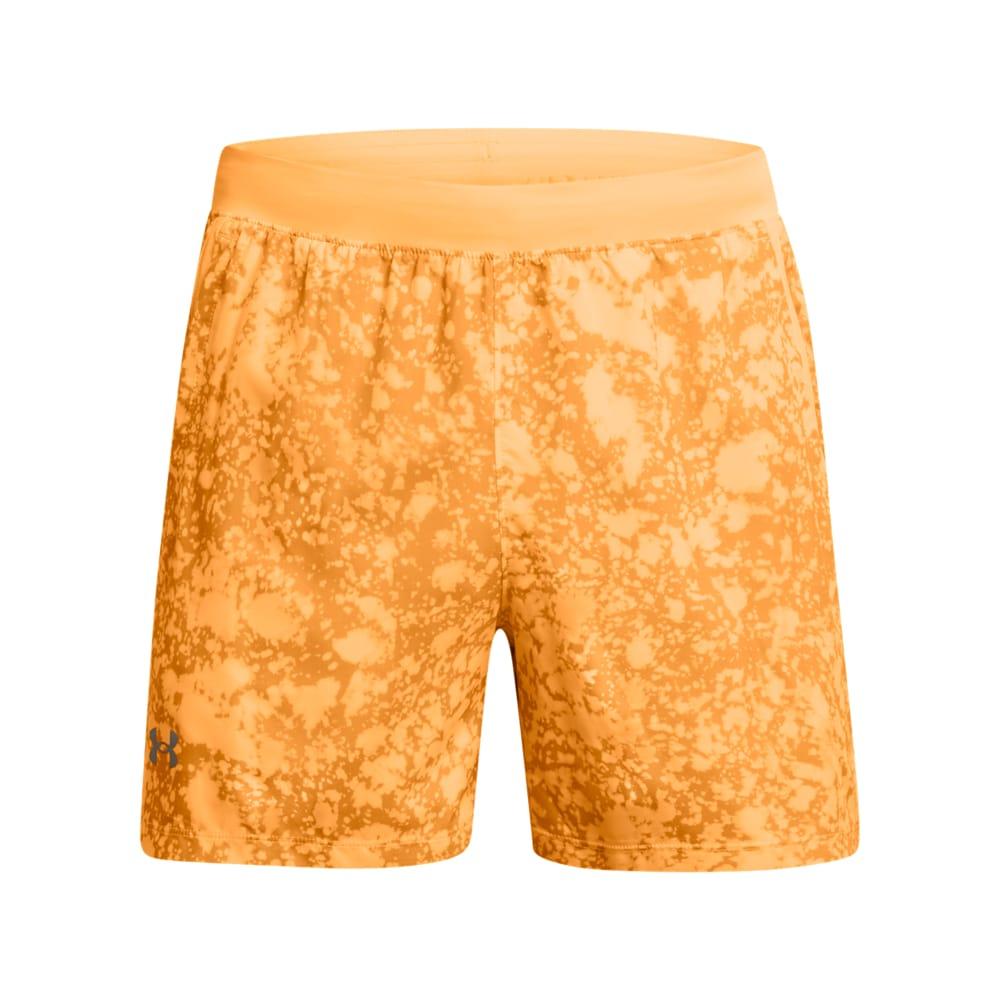Orange - Front - Under Armour Mens Launch Printed Shorts