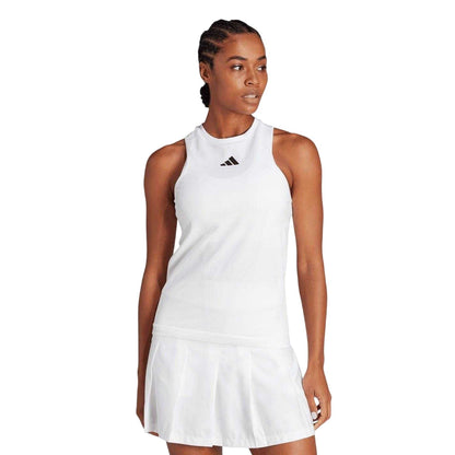 White - Side - Adidas Womens-Ladies Pro Aeroready Tennis Dress