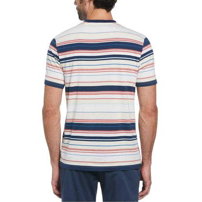 Birch - Back - Original Penguin Mens Striped Crew Neck T-Shirt