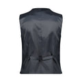 Charcoal - Back - Ted Baker Mens Panama Slim Waistcoat