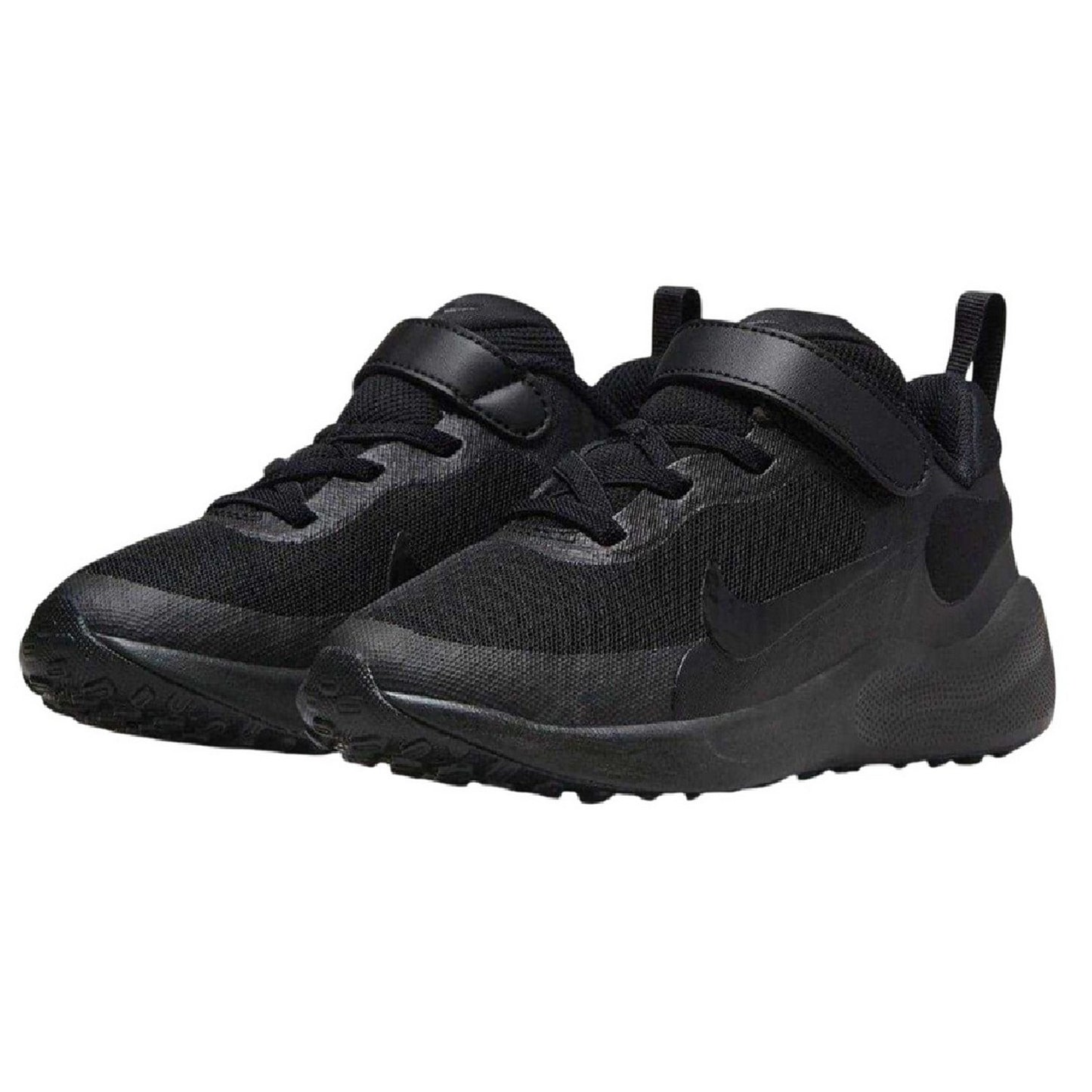 Triple Black - Side - Nike Childrens-Kids Revolution 7 PSV Trainers