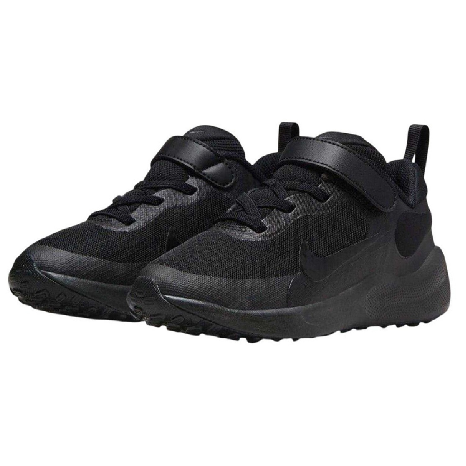 Triple Black - Side - Nike Childrens-Kids Revolution 7 PSV Trainers