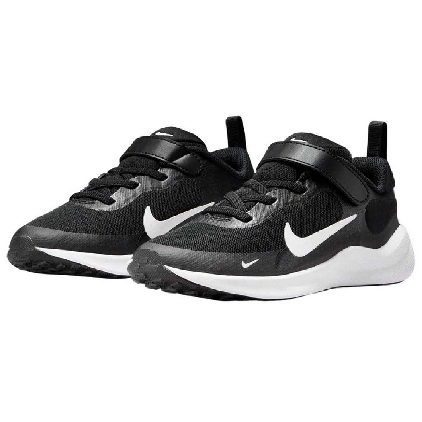 Black-White - Side - Nike Childrens-Kids Revolution 7 PSV Trainers