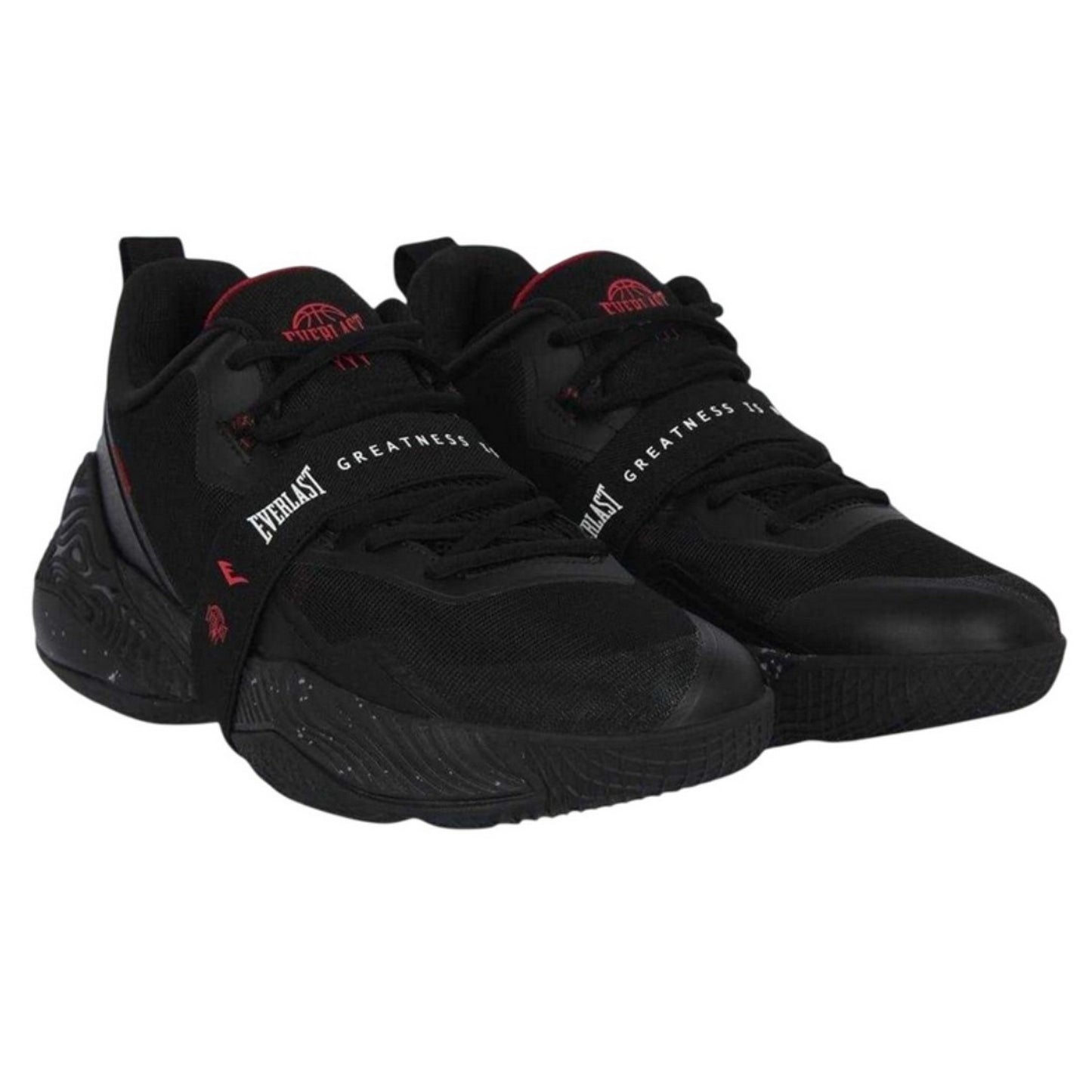 Black - Side - Everlast Mens Supreme Logo Shoes