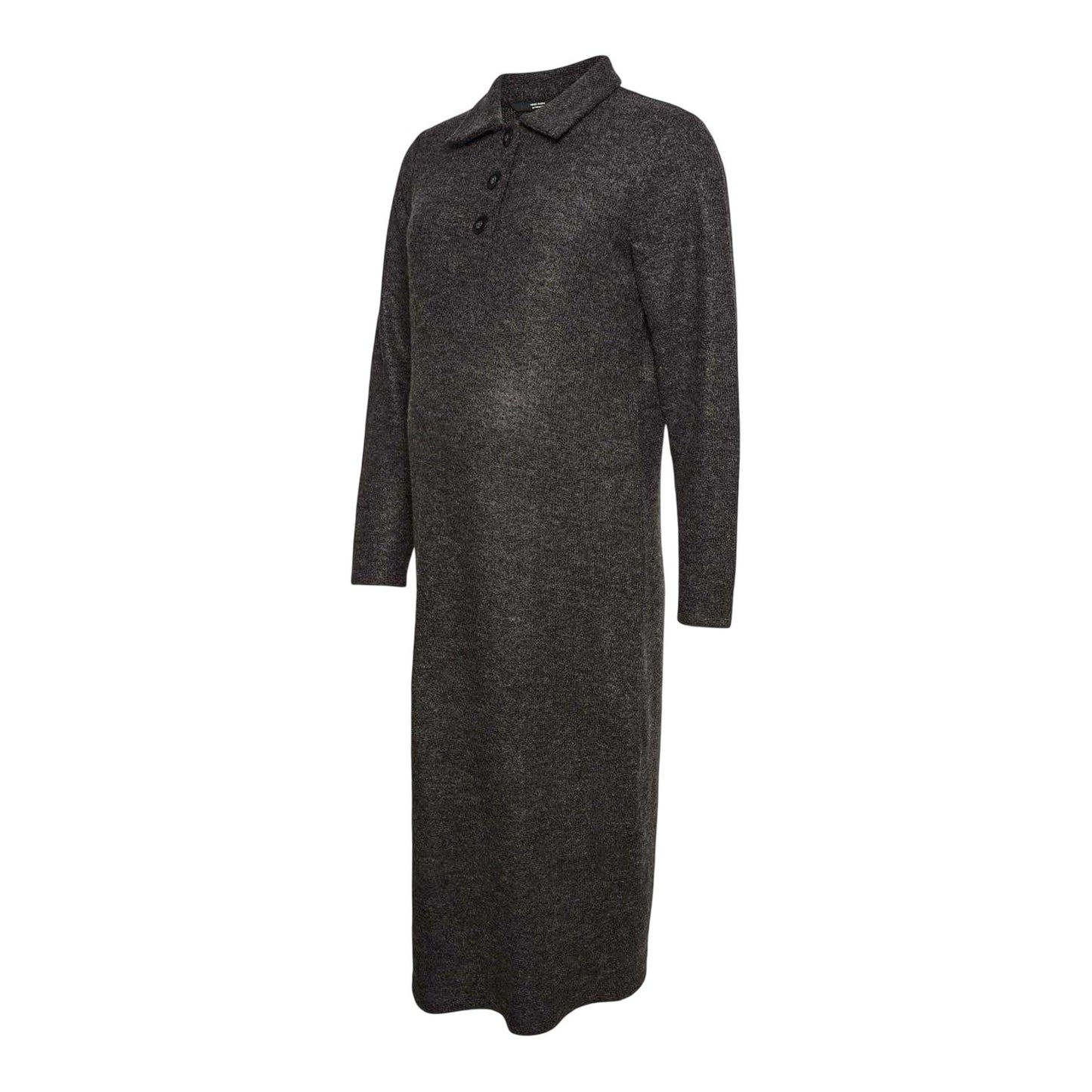 Obsidian Black - Front - Mamalicious Womens-Ladies Vmmebba Maternity Sweater Dress