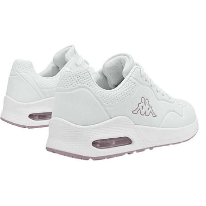 White-Pink - Back - Kappa Childrens-Kids Bolla Air Cushioned Trainers