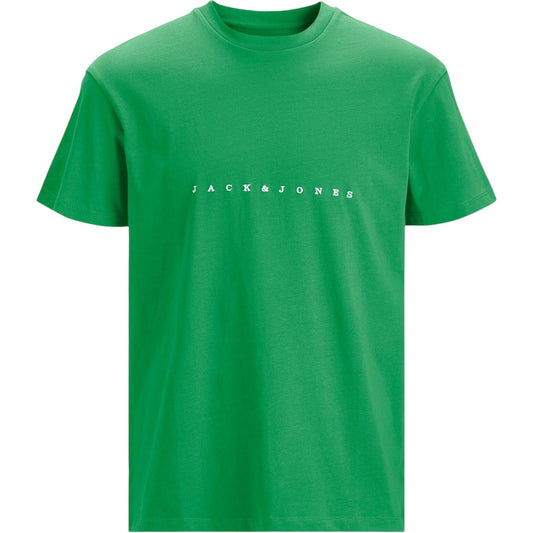 Island Green - Front - Jack And Jones Mens Embroidered Logo Relaxed Fit T-Shirt