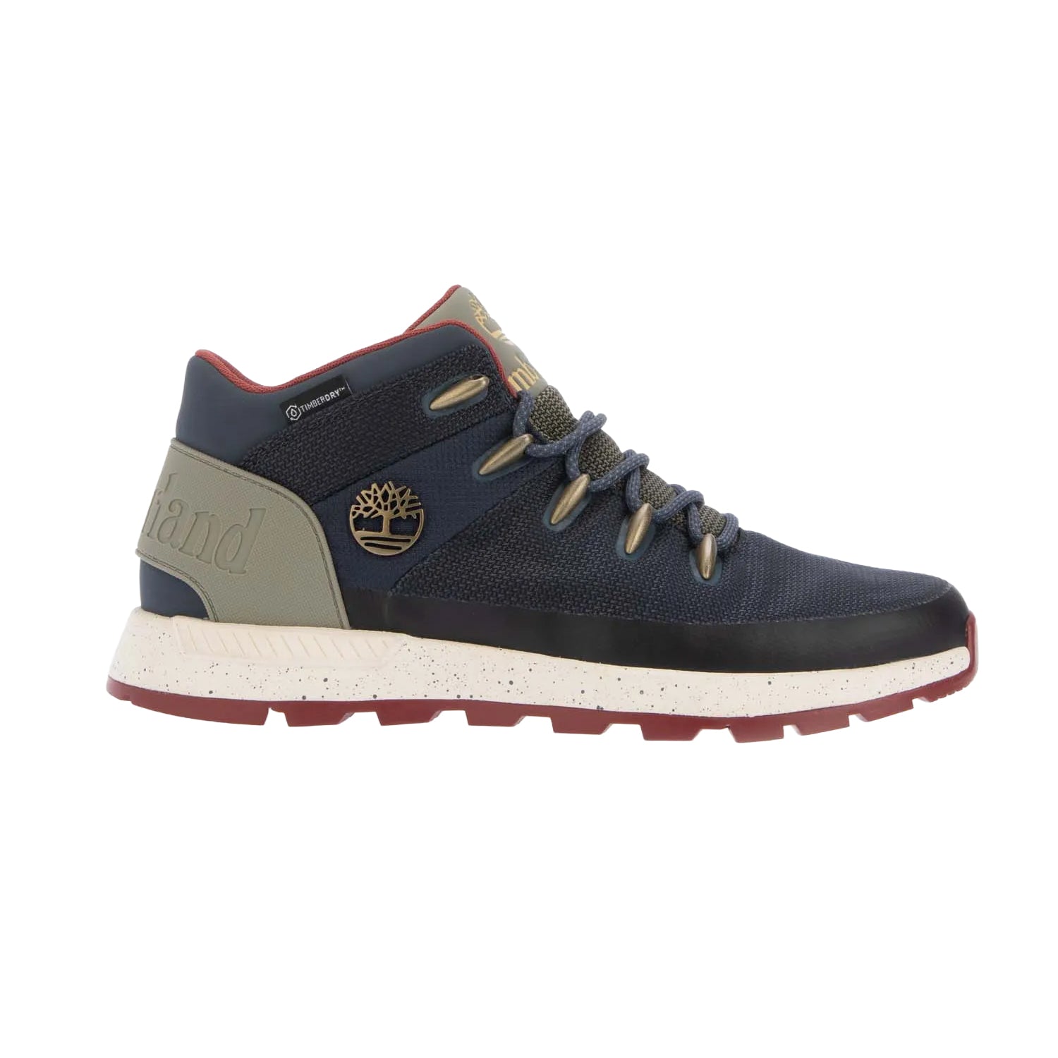 Blue - Side - Timberland Mens Sprint Trekker Waterproof Trainers