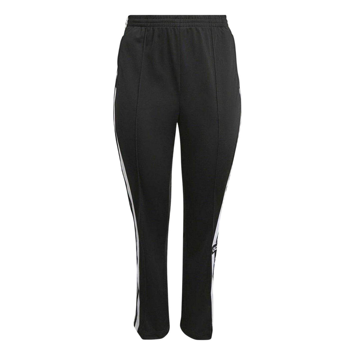 Black - Front - Adidas Womens-Ladies Adibreak 3 Stripes Regular Joggers