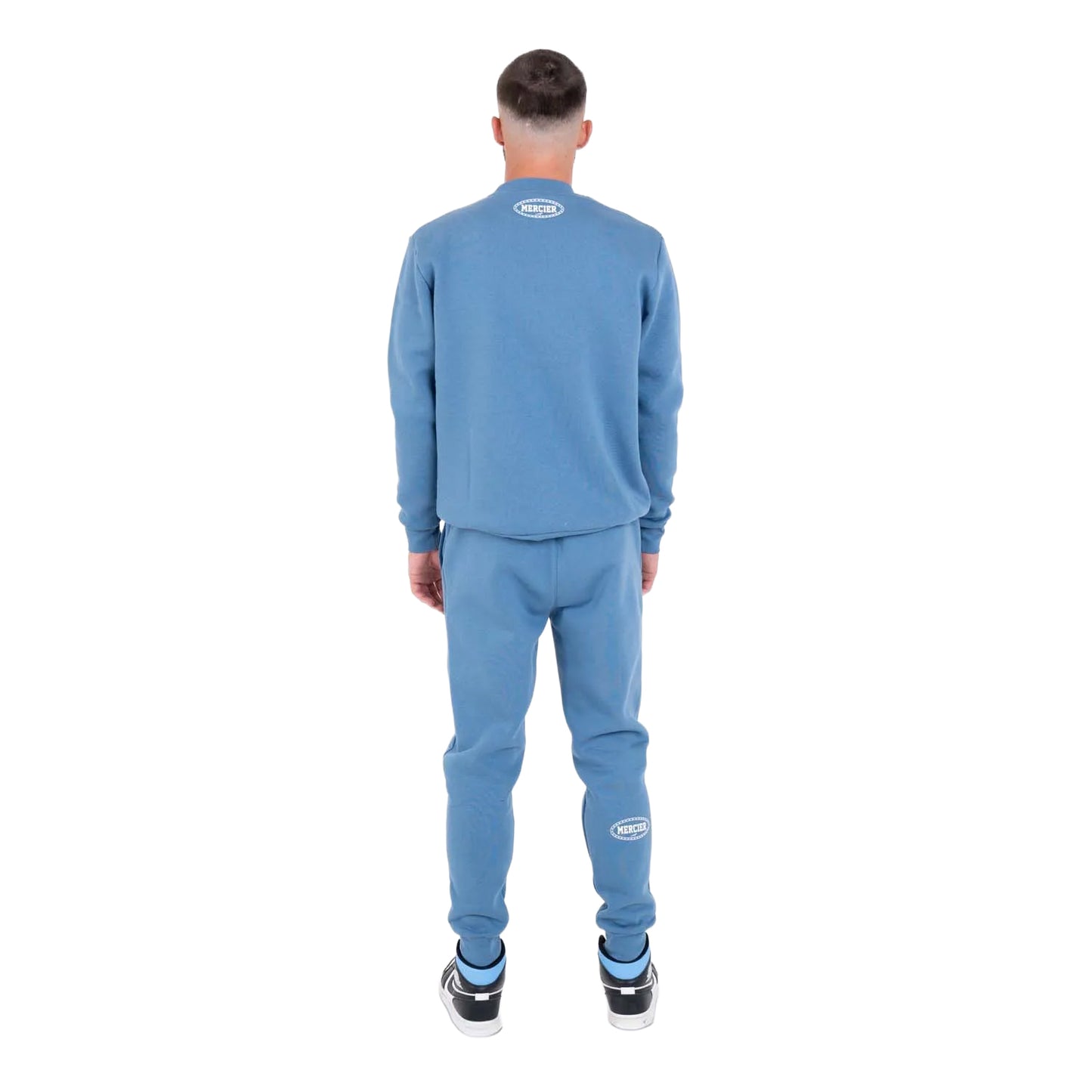 Blue - Back - Mercier Mens Anonymous Jogging Bottoms