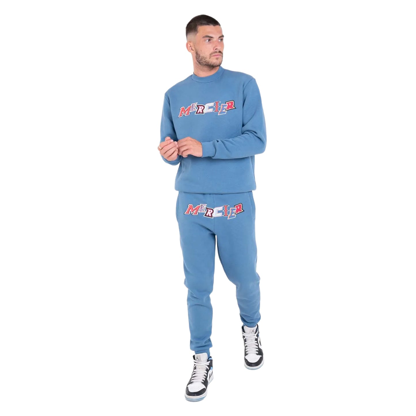 Blue - Lifestyle - Mercier Mens Anonymous Jogging Bottoms
