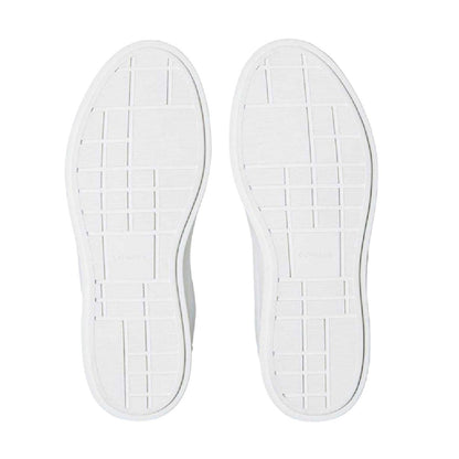 White - Side - Calvin Klein Womens-Ladies Brooke Leather Court Trainers
