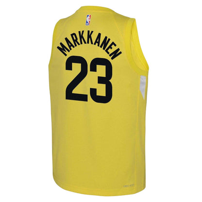 Yellow - Back - Nike Childrens-Kids NBA Icon Edition Swingman Basketball Jersey